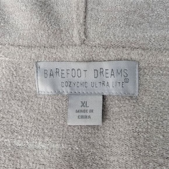 Barefoot Dreams CozyChic Ultra Lite Open-Front Hooded Knit Cardigan Size XL - Picture 14 of 15